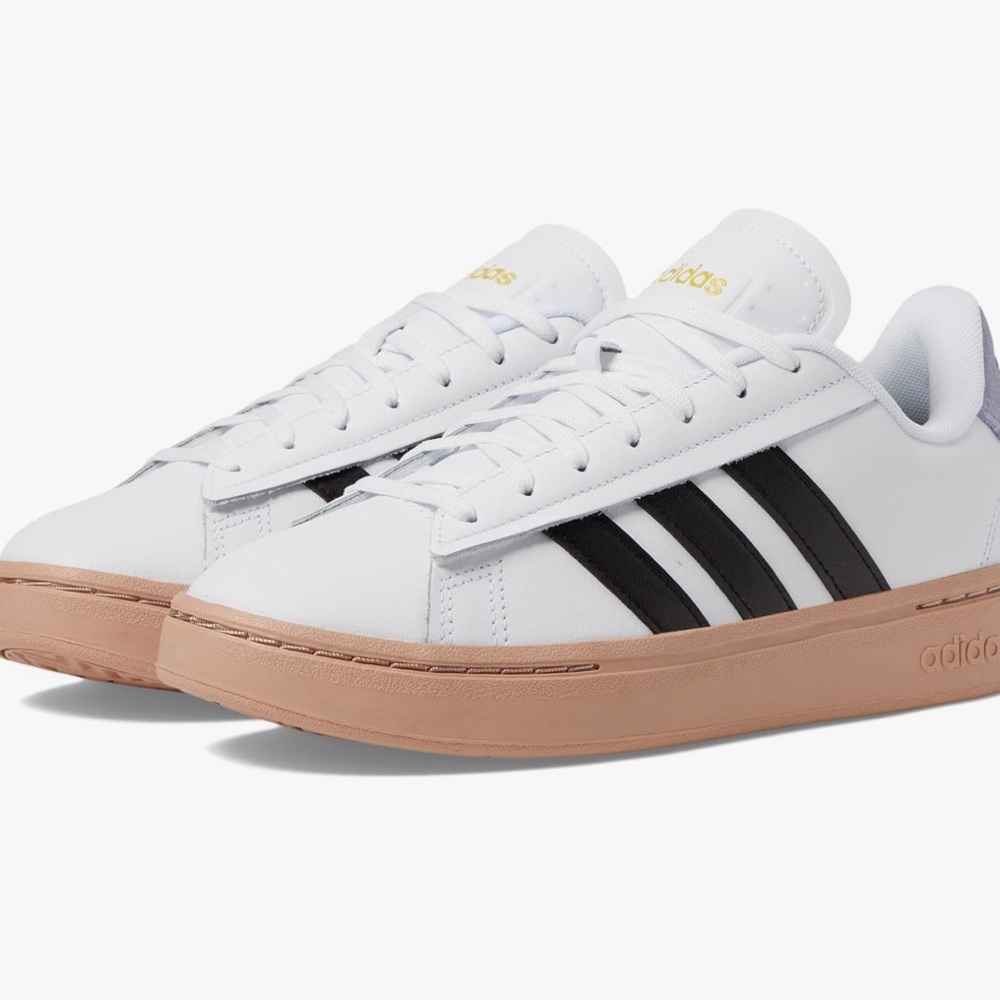 Adidas Women's White and Black Sneakers
